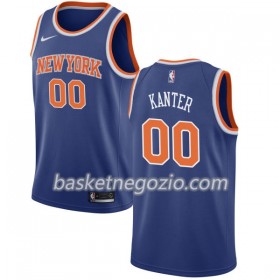 Canotte Uomo New York Knicks Enes Kanter 00 Nike 2017-18 Blu Swingman